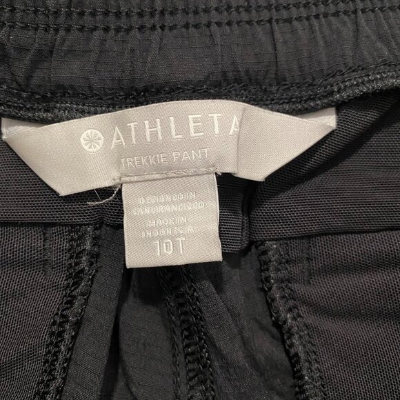 Athleta Trekkie Black Belted Pant Size 10‎ T (Tall) - Picture 5 of 10